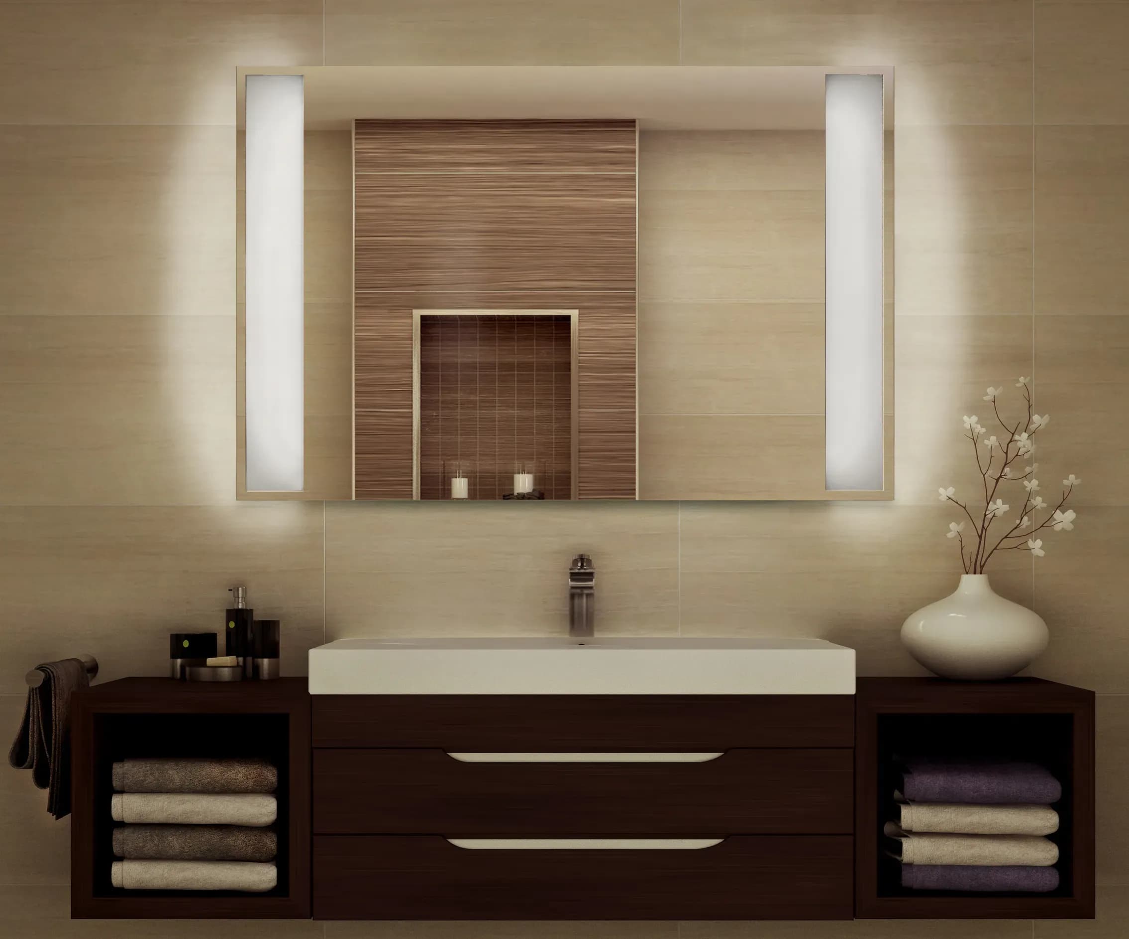 Spiegel-Infrarotheizung mit LED inklusive persönlicher Online-Beratung